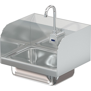 14 x 10 x 5 Handsink With Deck Faucet End Splash Left And Right 14 x 10 x 5 Handsink With Deck Faucet End Splash Left And Right