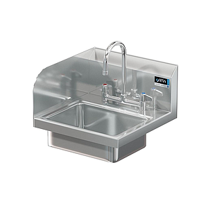 14 x 10 x 5 Handsink With Deck Faucet End Splash Left And Right 14 x 10 x 5 Handsink With Deck Faucet End Splash Left And Right