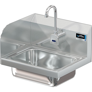 14 x 10 x 5 Handsink With Deck Faucet End Splash Left And Right 14 x 10 x 5 Handsink With Deck Faucet End Splash Left And Right